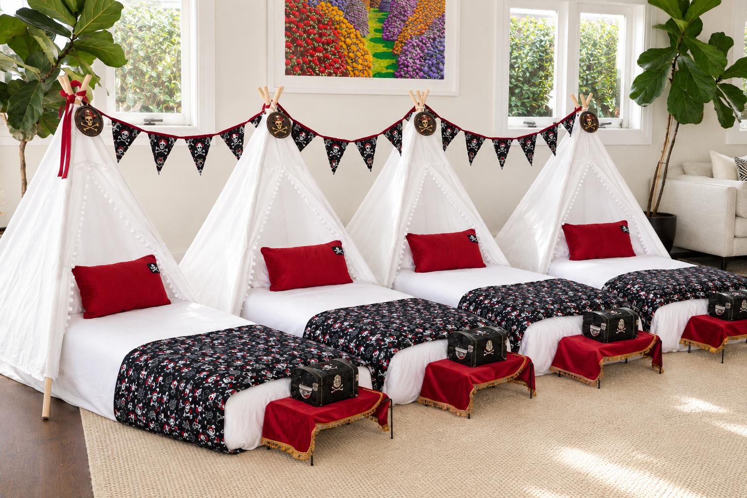 Pirate sleepover theme by Yuboo